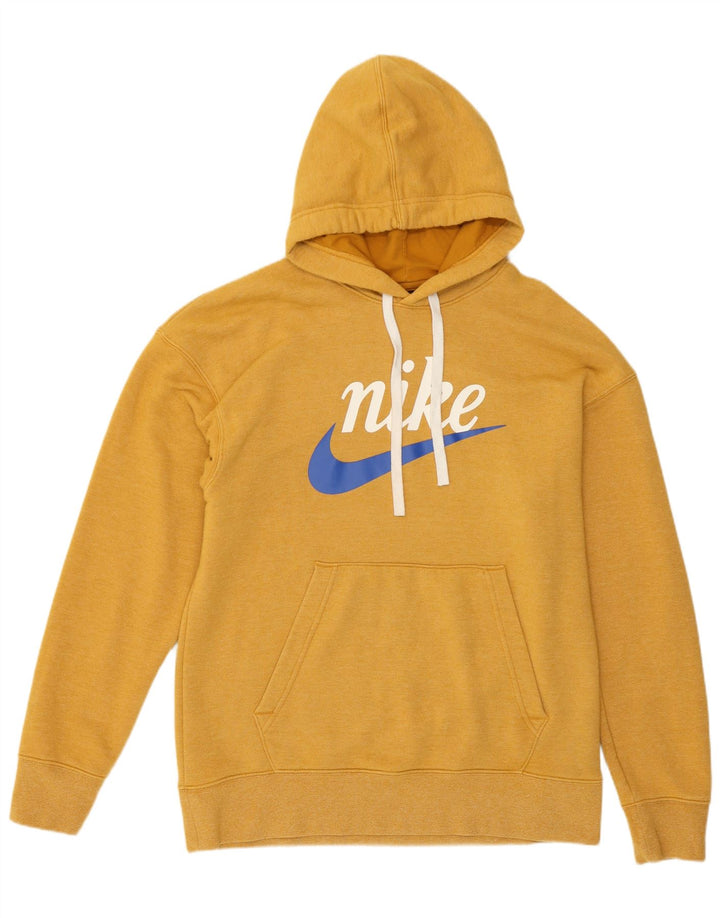 Nike grafisk hættetrøje til mænd mellem gul bomuld