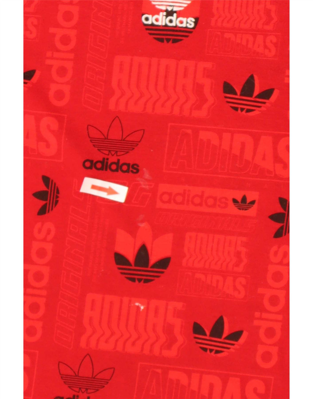 Adidas Herre Regular Graphic T-Shirt Top Medium Rød Polyester
