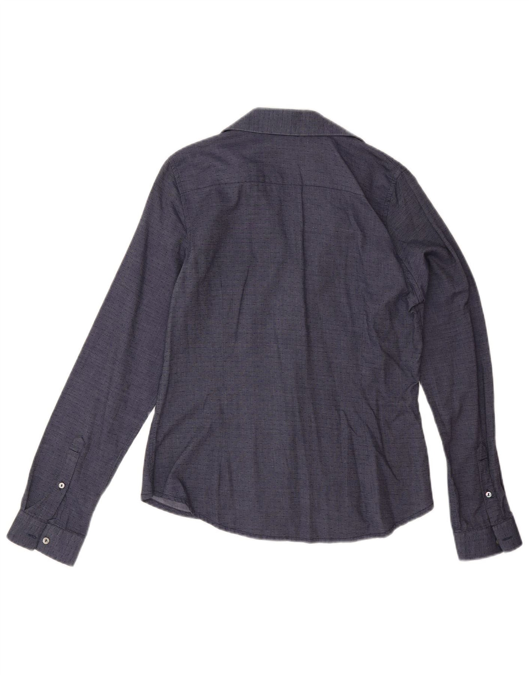 Carrera Dameskjorte UK 12 Medium Navy Blue Spotted