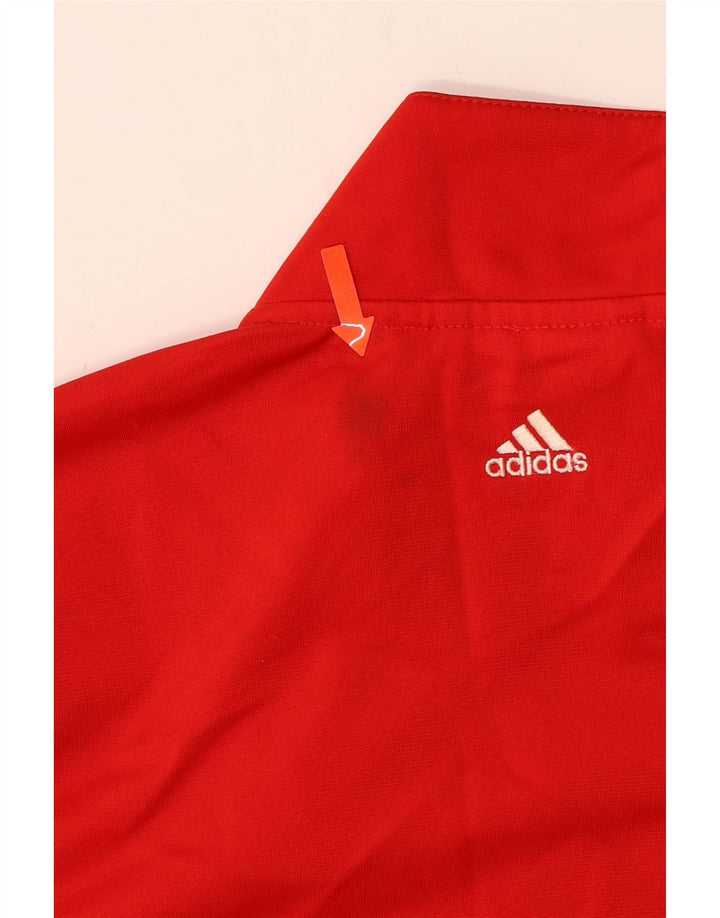 ADIDAS Træningsdragt til drenge Topjakke 13-14 år Rød Colourblock Polyester