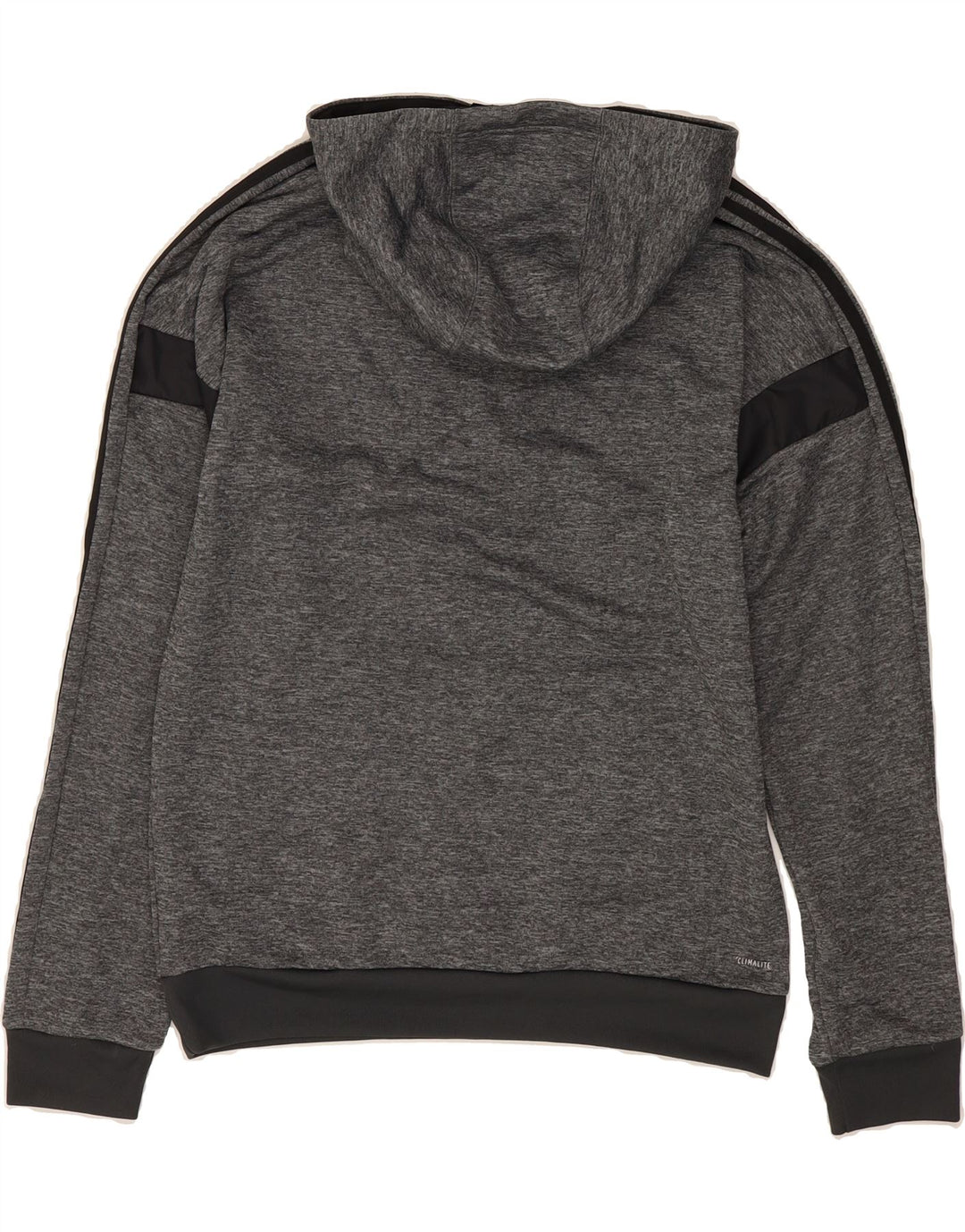 ADIDAS Mens Hoodie Jumper Medium Grey Polyester Vintage Adidas and Second-Hand Adidas from Messina Hembry 