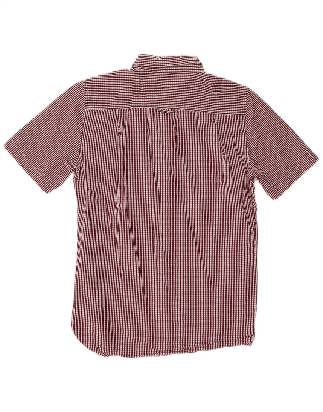 Superdry Kortærmet Herreskjorte Medium Burgundy Gingham Cotton