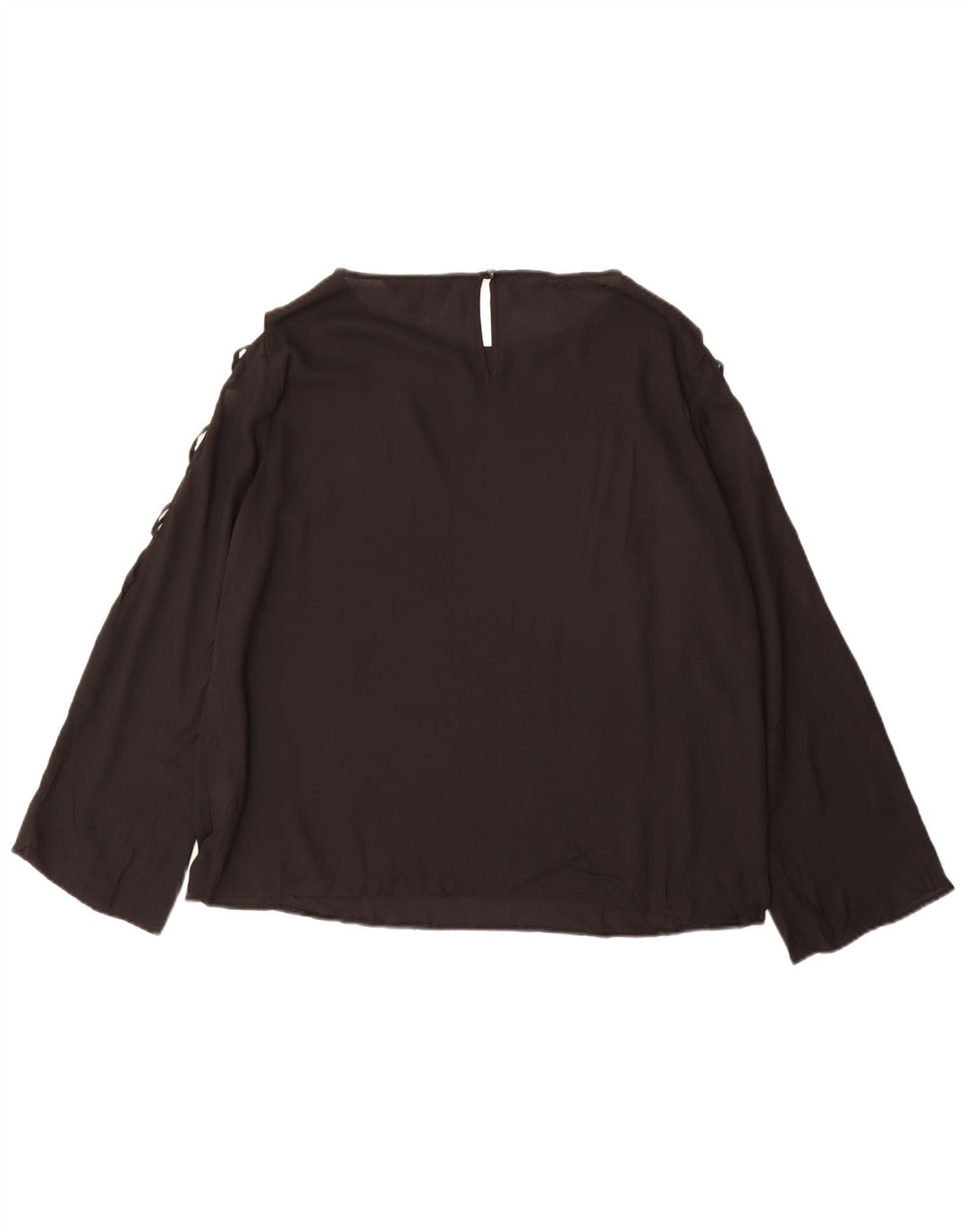 Lipsy Dame Langærmet Bluse Top UK 16 Large Black Polyester