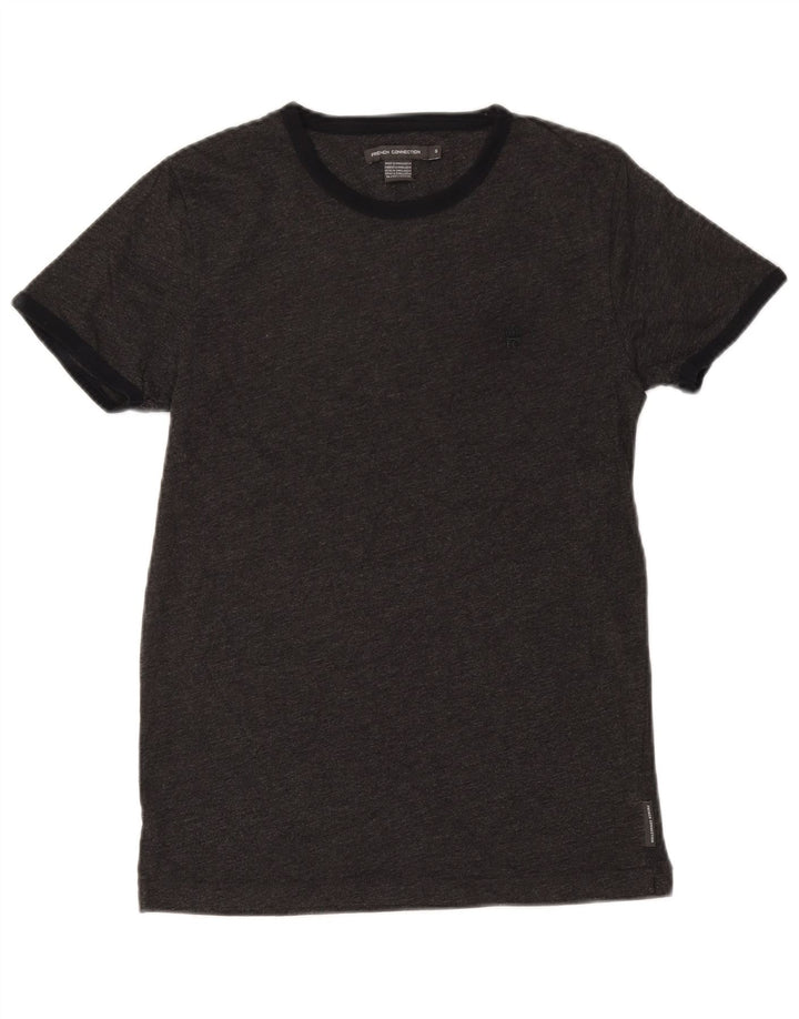 French Connection Herre T-Shirt Top Lille Grå Bomuld