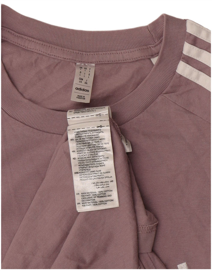 Adidas Herre T-Shirt Top Stor Lilla Bomuld