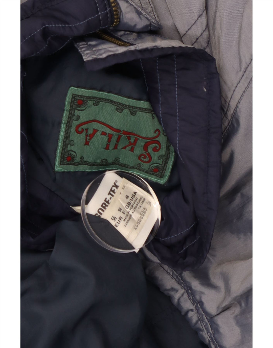 SKILA Herre Windbreaker Jacket UK 46 3XL Blå Akryl