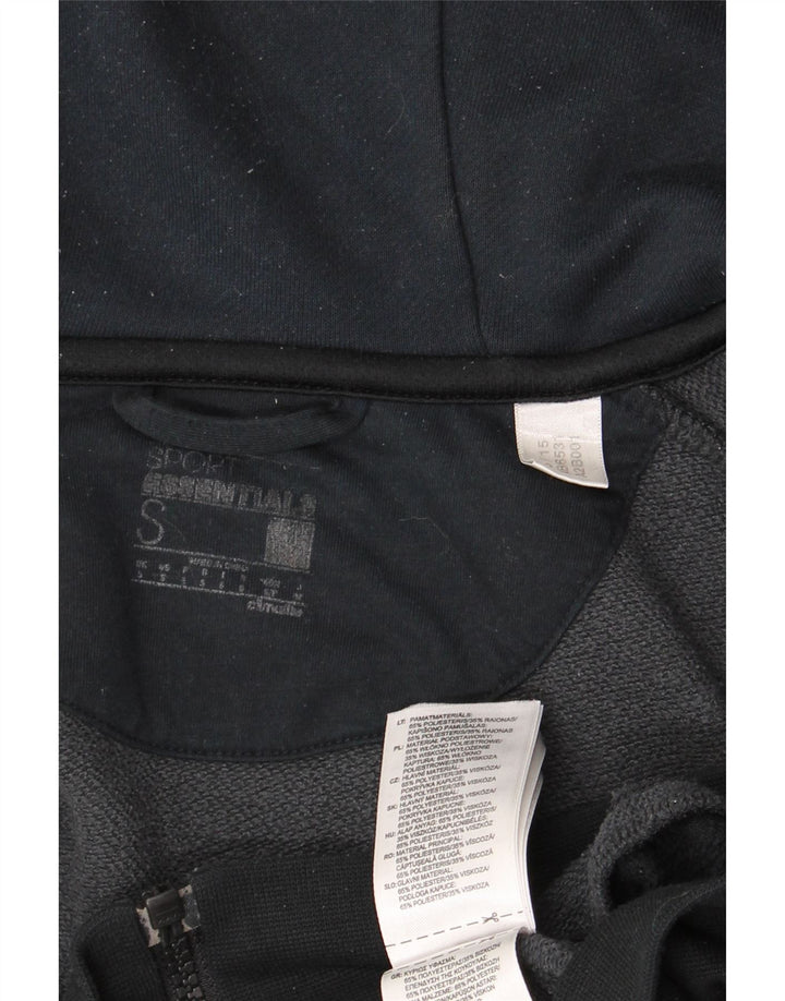 ADIDAS Herre Climalite hættetrøje med lynlås, lille grå farveblok bomuld