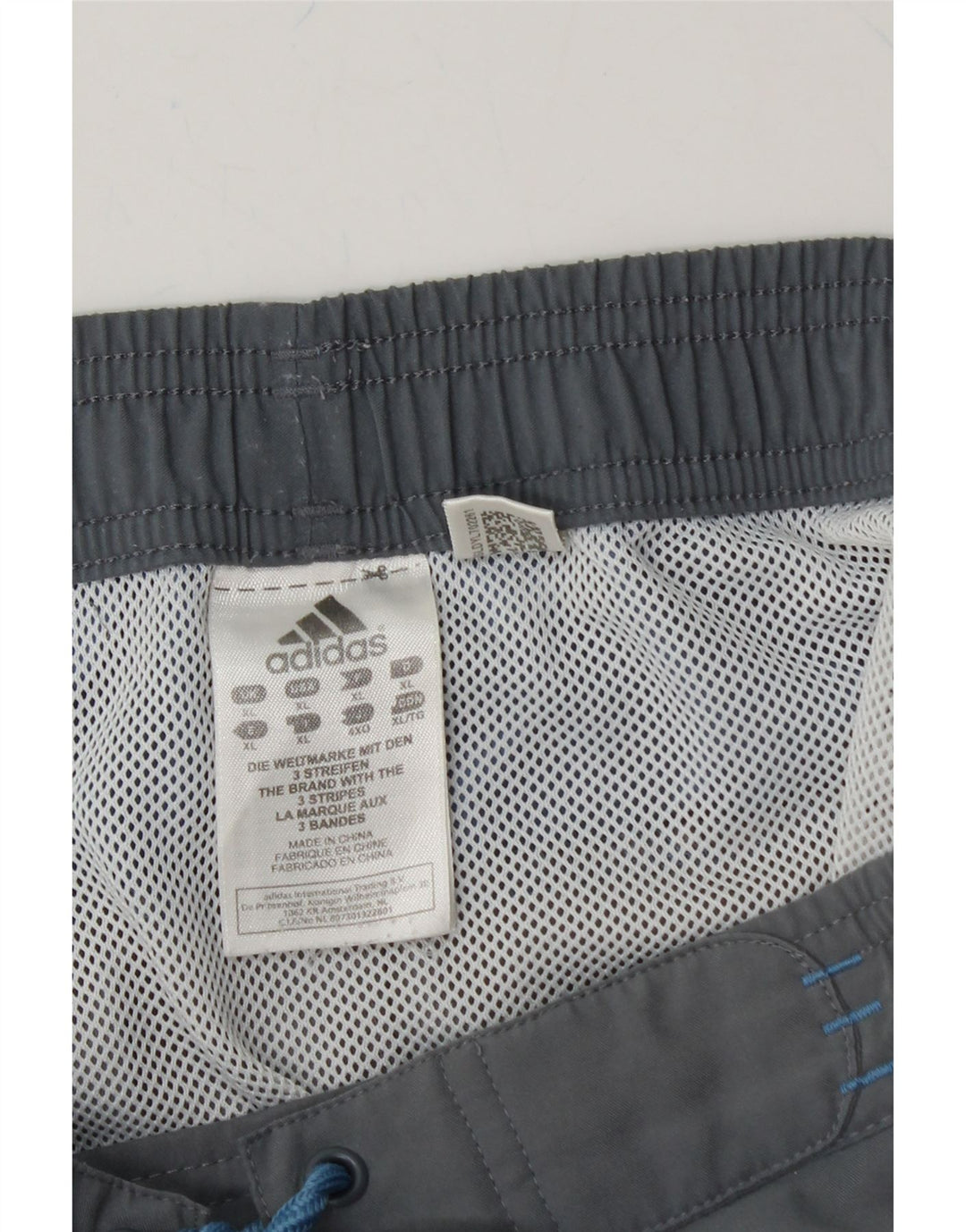ADIDAS Mens Swimming Shorts XL  Grey Colourblock Polyester Vintage Adidas and Second-Hand Adidas from Messina Hembry 