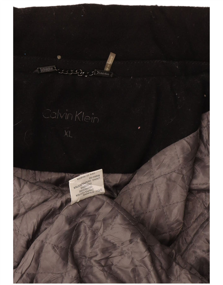 Calvin Klein Herre Military Jacket UK 42 XL Sort Uld