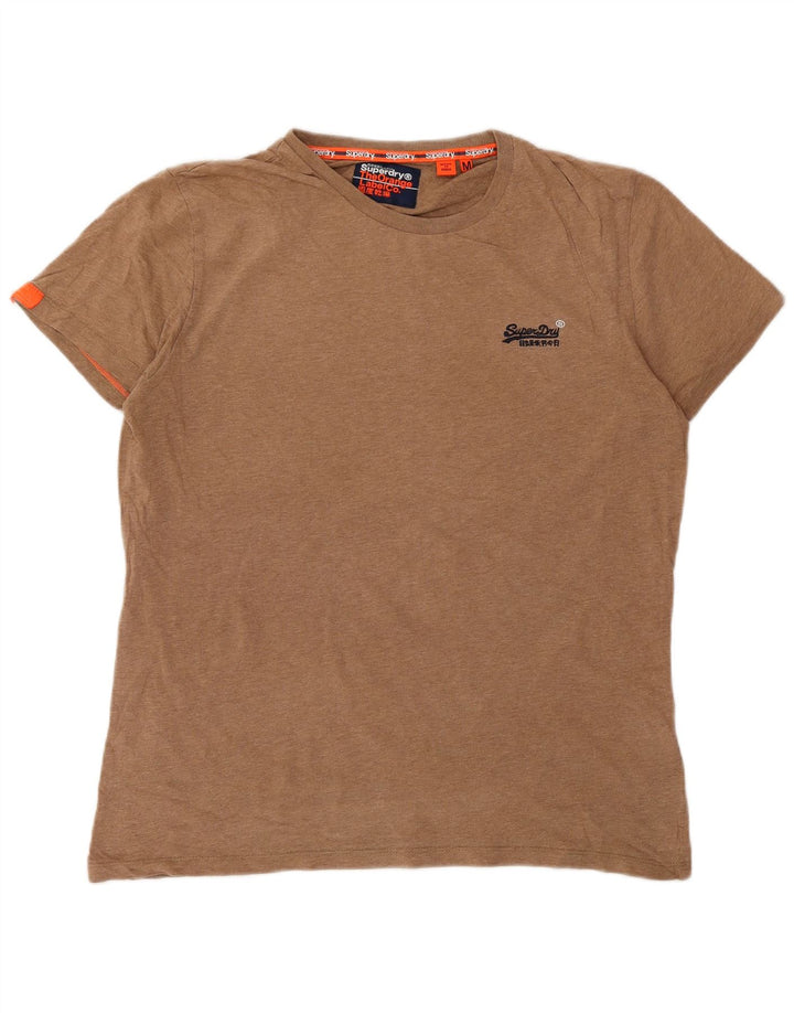 Superdry T-shirt top til mænd mellem brun bomuld