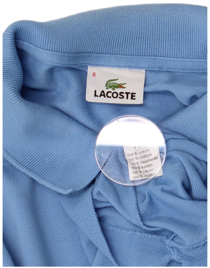 LACOSTE Poloskjorte til mænd Størrelse 6 XL Blå Bomuld