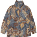 Alaskan Womens Oversized Fleecejakke UK 10 Small Multicolored Geometric