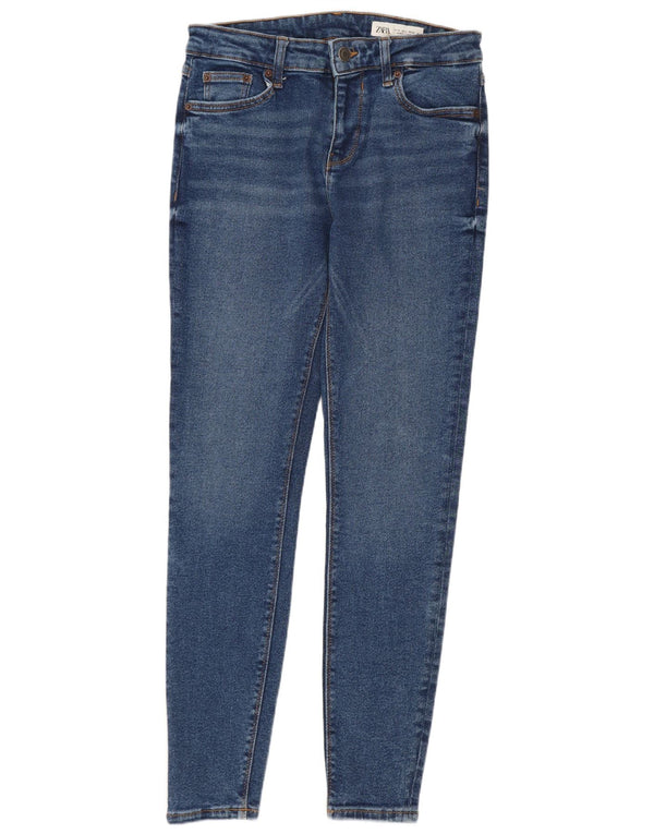 Zara Dame Skinny Jeans EU 38 Small W28 L28 Blå