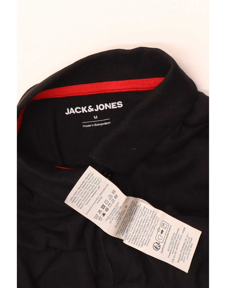 Jack & Jones herre poloshirt Medium sort bomuld