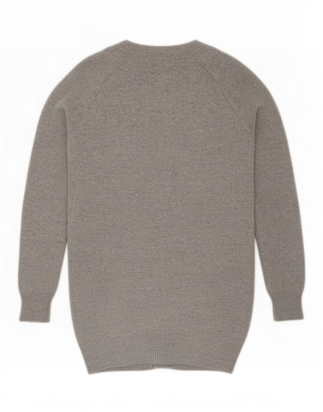 Massimo Dutti Dame Cardigan Sweater UK 16 Stor Grå Uld