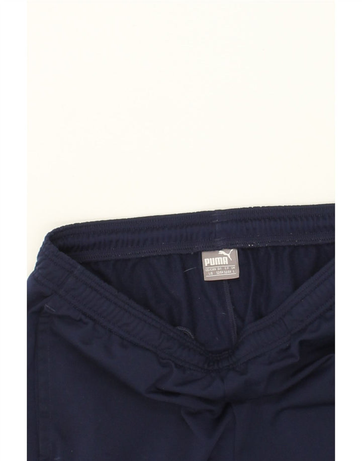 PUMA Mens Tracksuit Trousers Large Navy Blue Polyester Vintage Puma and Second-Hand Puma from Messina Hembry 