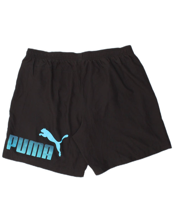 Puma Herre grafiske sportsshorts XL sort polyester