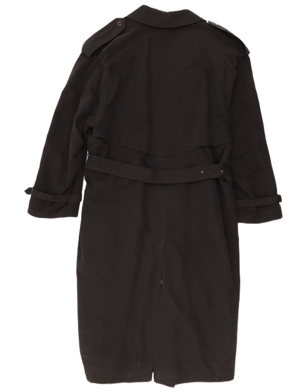 Vintage Trench Coat til mænd IT 48 Medium Sort