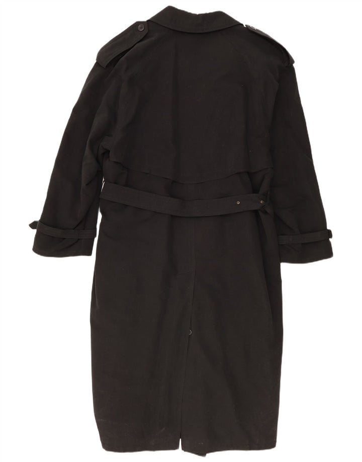 Vintage Trench Coat til mænd IT 48 Medium Sort