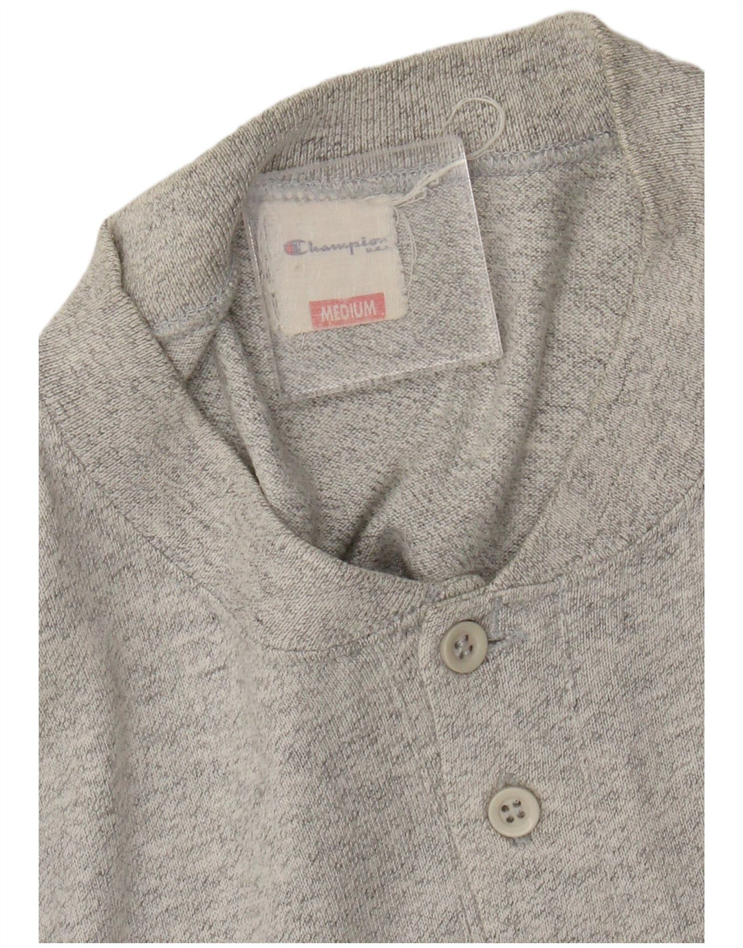 Champion Herre T-Shirt Top Medium Grå Bomuld