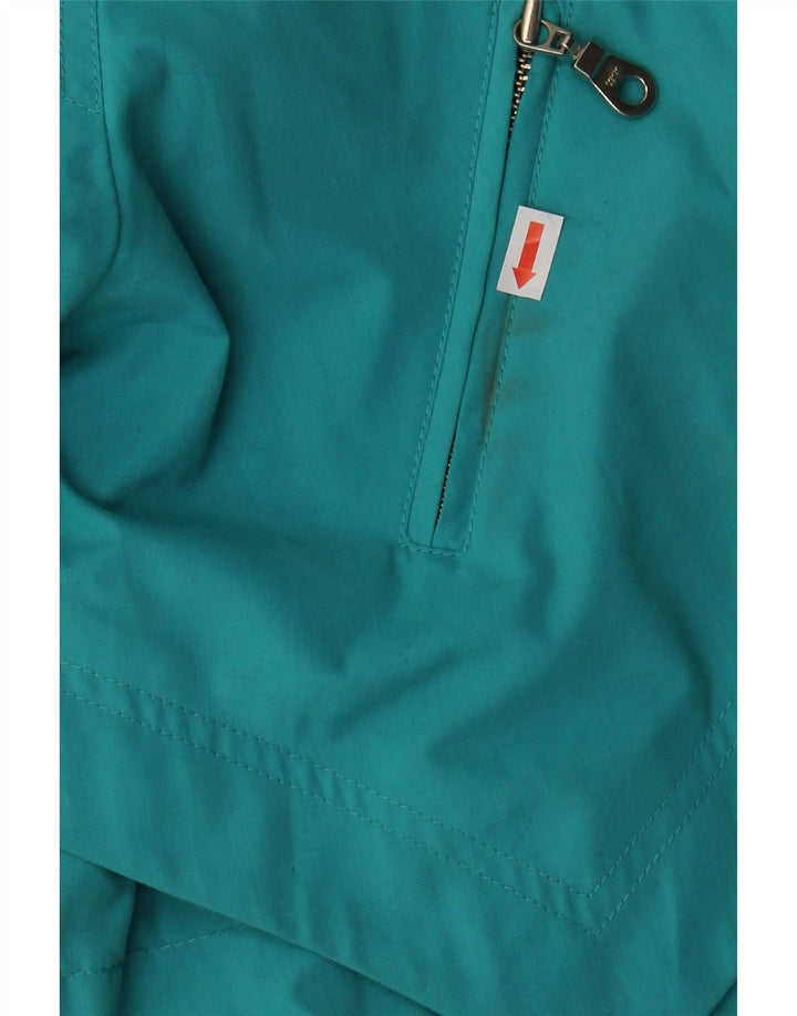VINTAGE Womens Windbreaker Jacket UK 12 Medium Blue Polyester Vintage Vintage and Second-Hand Vintage from Messina Hembry 
