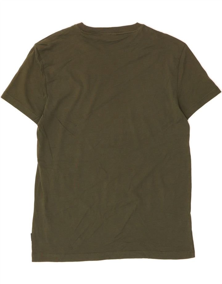 CALVIN KLEIN Mens T-Shirt Top Large Khaki Vintage Calvin Klein and Second-Hand Calvin Klein from Messina Hembry 