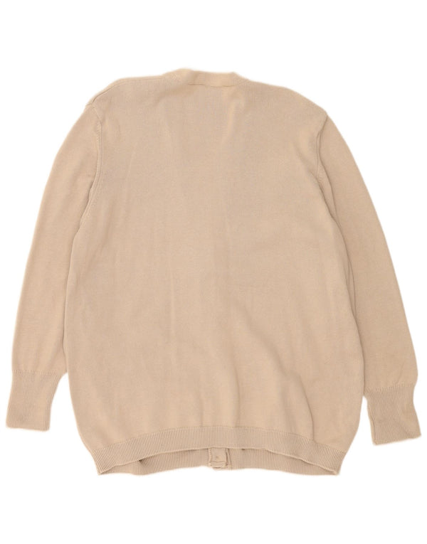 Marks & Spencer Dame St. Michael Cardigan Sweater UK 20 2XL Beige Bomuld