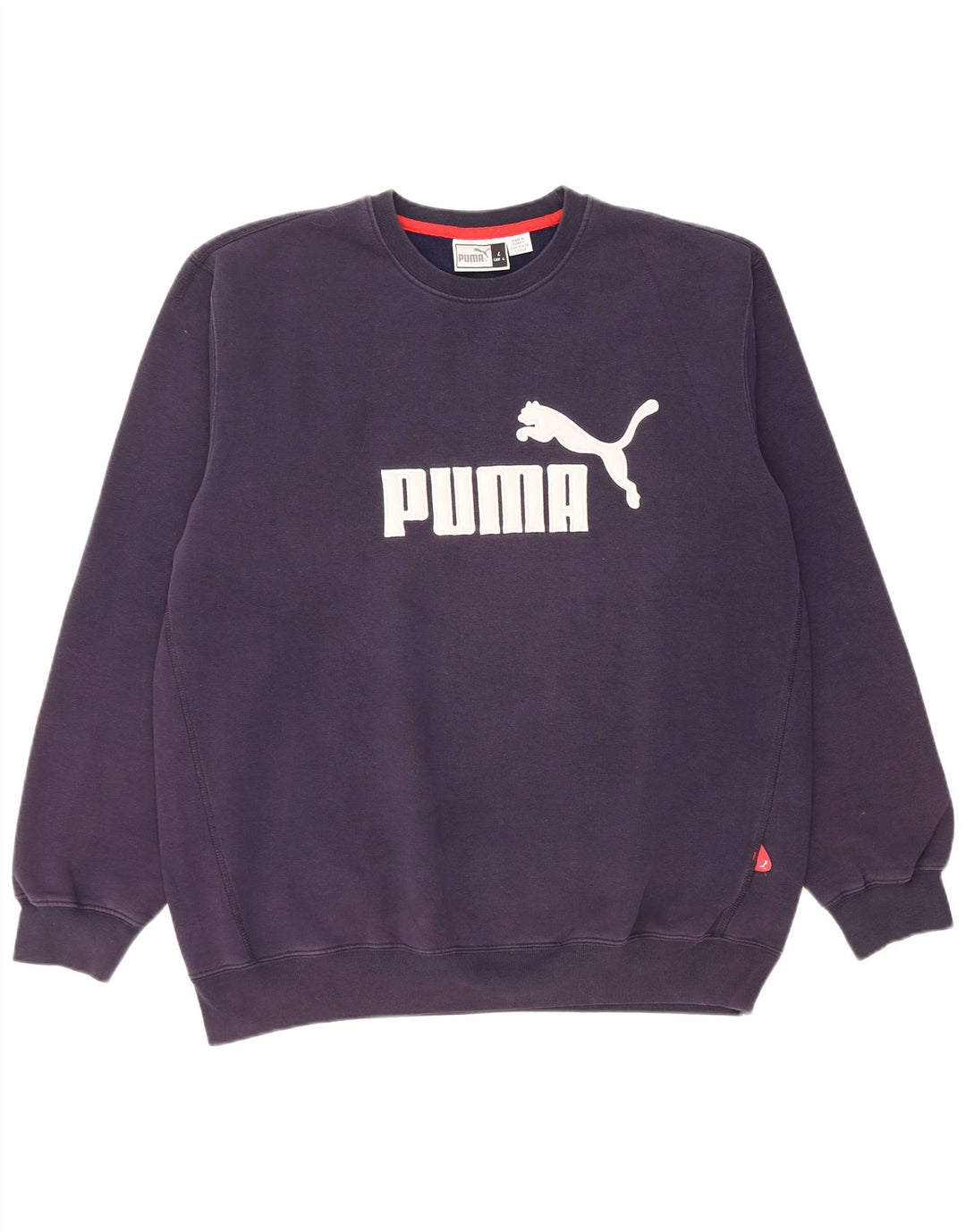 Puma Herre Grafisk Sweatshirt Jumper Large Marineblå