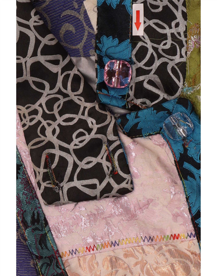 Dy Design Dame Overfrakke UK 14 Medium Flerfarvet Patchwork Bomuld