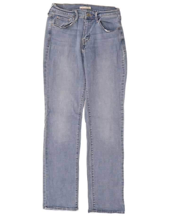 LEVI'S Dame 505 Straight Jeans US 8 Medium W29 L32 Blå Bomuld