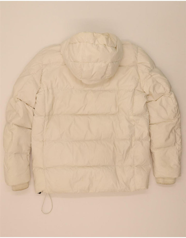 Woolrich Herre Hætte Anorak Polstret Jakke UK 40 Large White