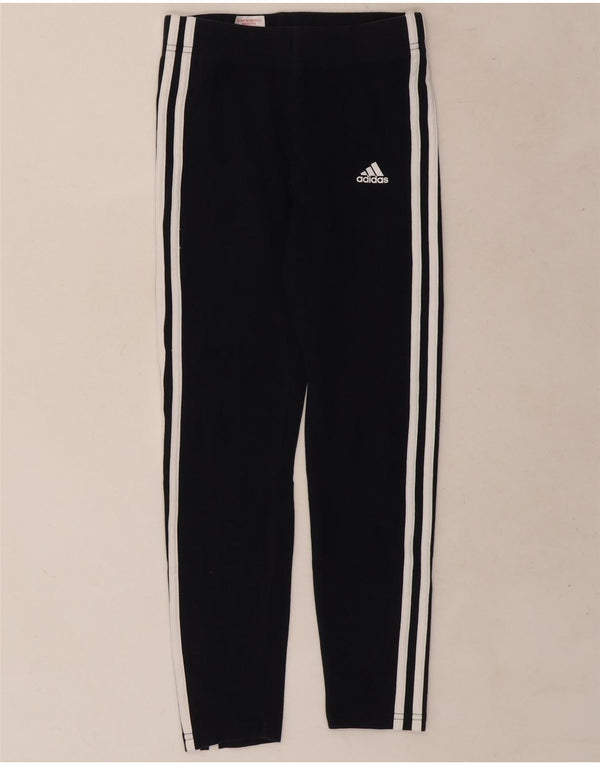 Adidas pigeleggings 11-12 år marineblå bomuld