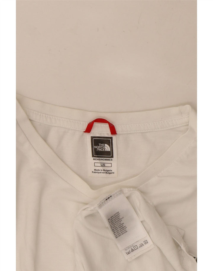 THE NORTH FACE Mens T-Shirt Top Large White Cotton