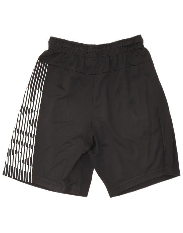 Nike Herre Dri Fit grafiske sportsshorts Små sorte nålestribet polyester