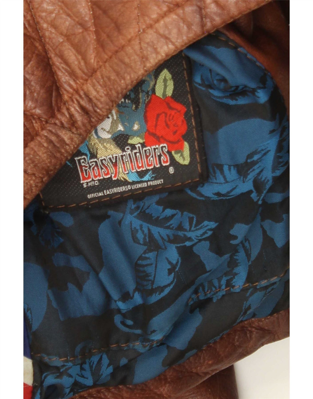 Easyriders Herre Læder Biker Jacket UK 36 Lille Brun