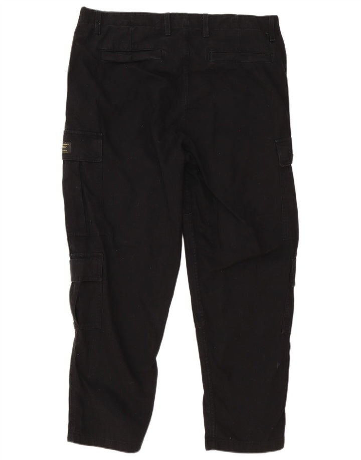 Zara Herre Straight Cargo Bukser EU 44 Large W34 L27 Sort