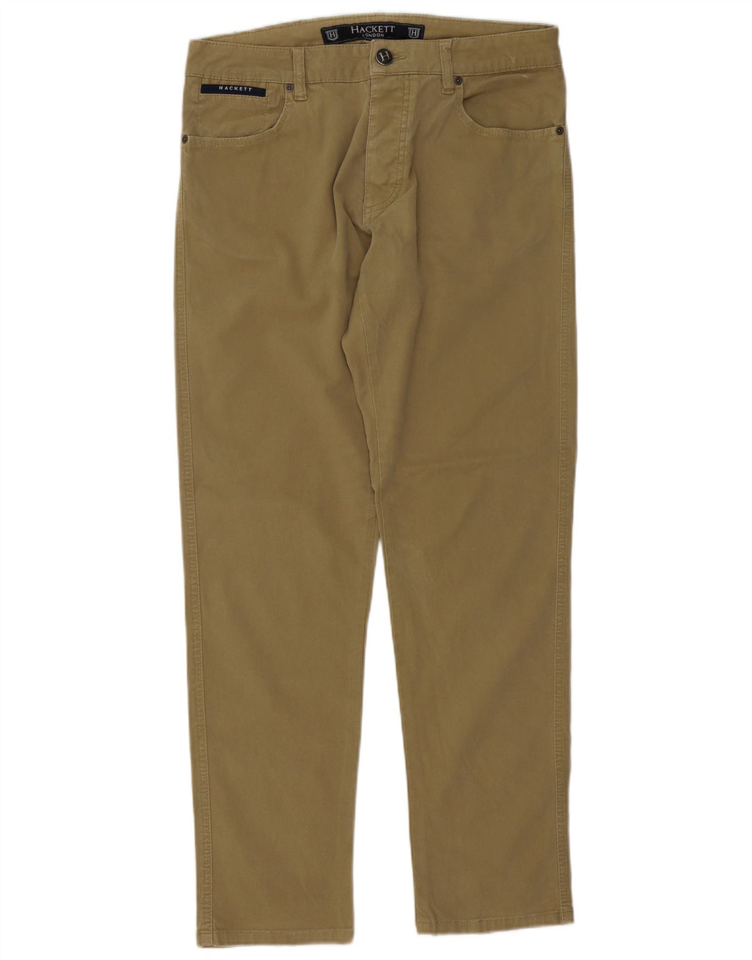 Hackett Herre Slim Casual Bukser W34 L32 Khaki Bomuld