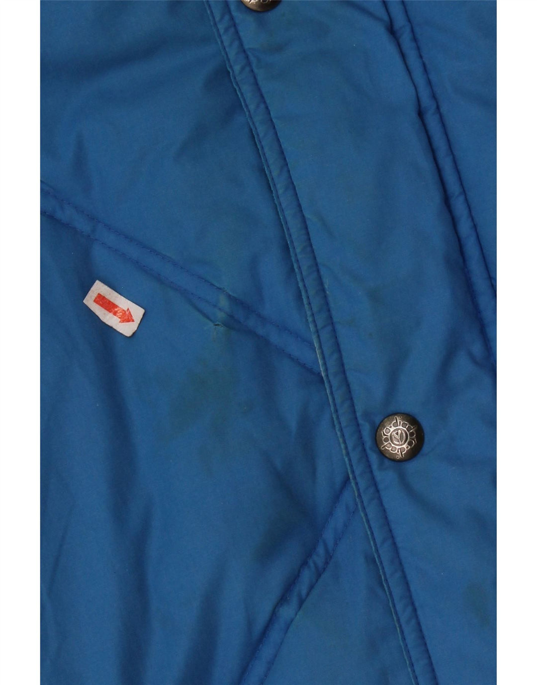 Diadora Herre Hætte Vendbar Polstret Jakke UK 40 Stor Blå Polyester