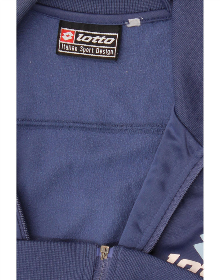LOTTO Mens Tracksuit Top Jacket Medium Navy Blue Vintage Lotto and Second-Hand Lotto from Messina Hembry 