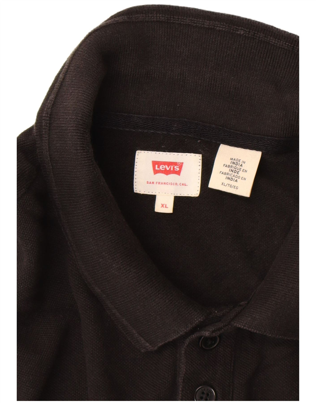 LEVI'S Poloshirt til mænd XL Sort