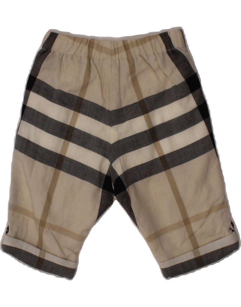 BURBERRY Baby Girls Casual Shorts 0-3 Months W14 Beige Check Cotton Vintage Burberry and Second-Hand Burberry from Messina Hembry 
