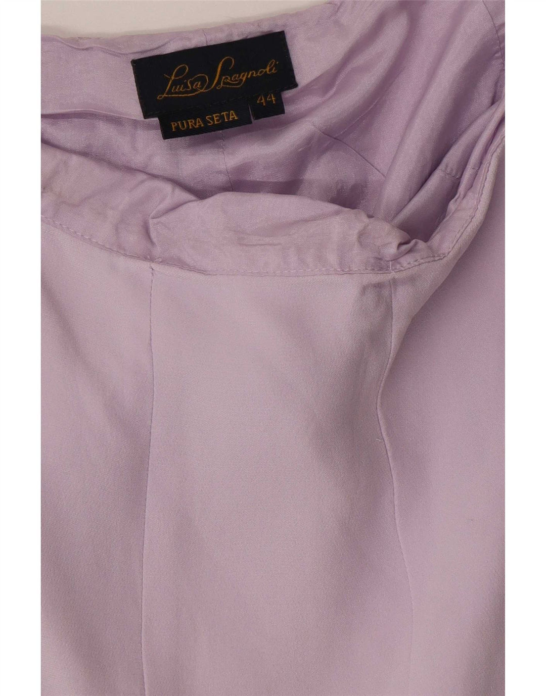 Luisa Spagnoli Dame Flæse Nederdel IT 44 Medium W30 Lilla Silke
