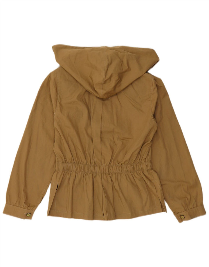 VINTAGE blazerjakke med 4 knapper til kvinder, str. 6 2XS Brun bomuld