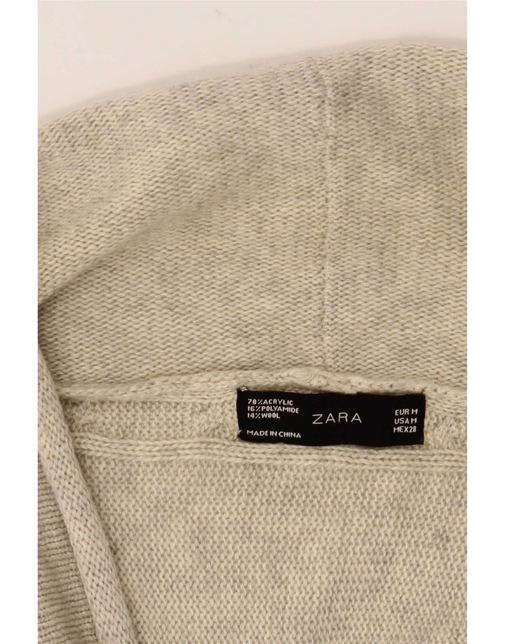 Zara Bolero Jumper UK 12 Medium Grey Flecked