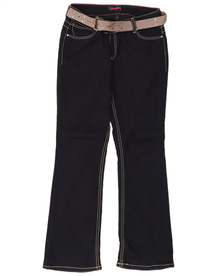 Wrangler Dame Bootcut Jeans W32 L31 Marineblå Bomuld