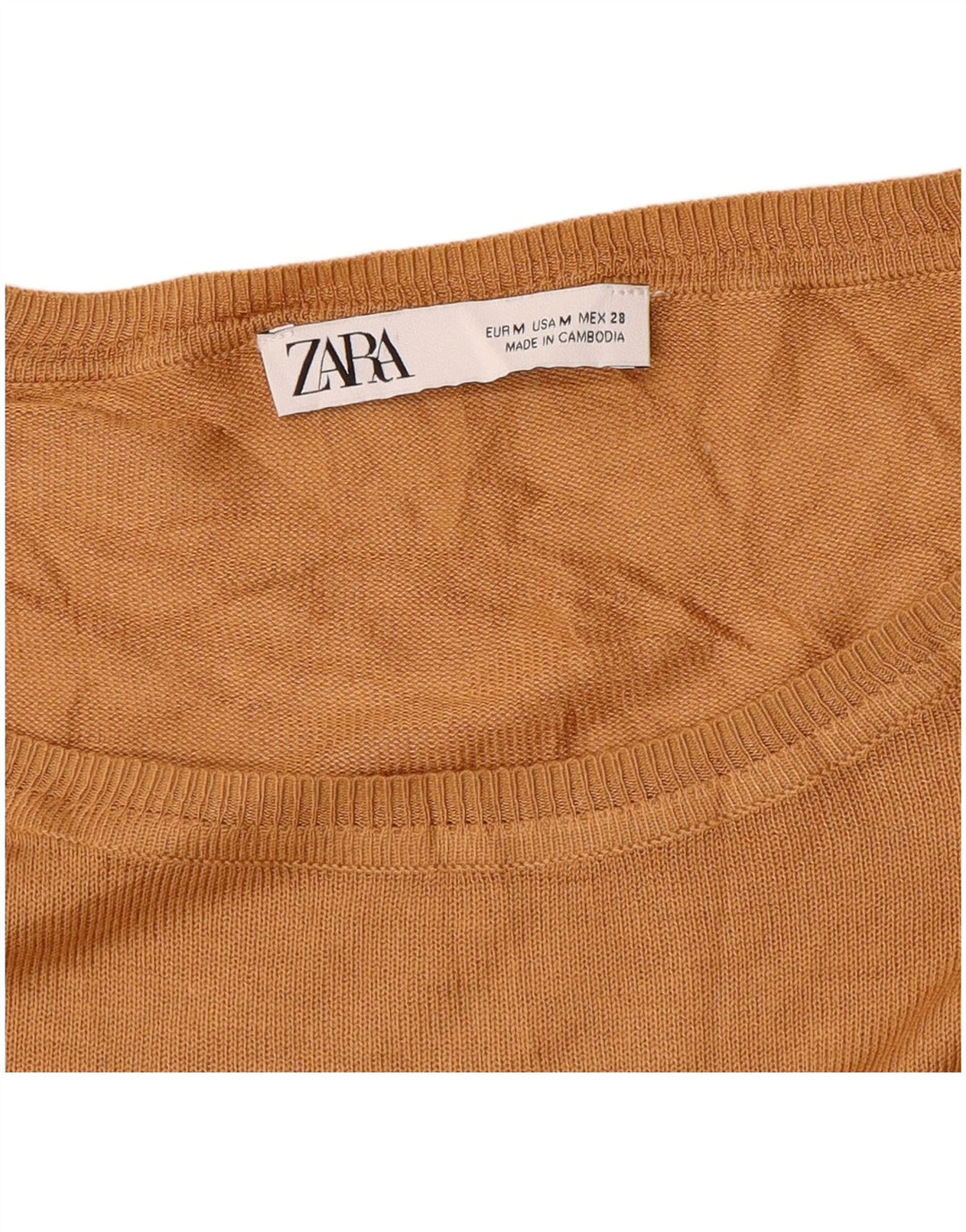 Zara Dame Oversized Boat Neck Jumper Sweater UK 14 Medium Yellow