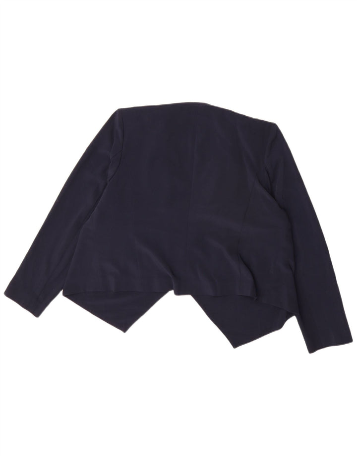 Marks & Spencer Dame Bolero Top UK 16 Large Navy Blue Polyester