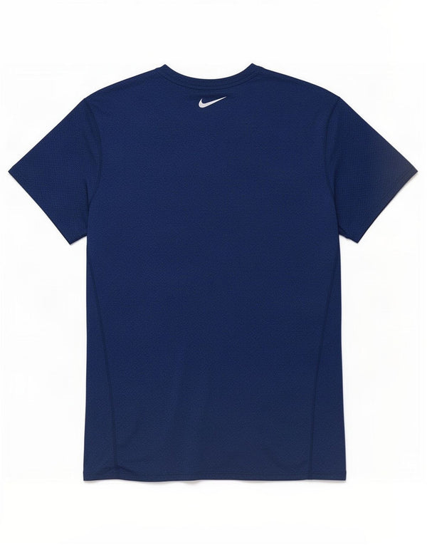 Nike herre Dri Fit T-shirt top lille marineblå polyester