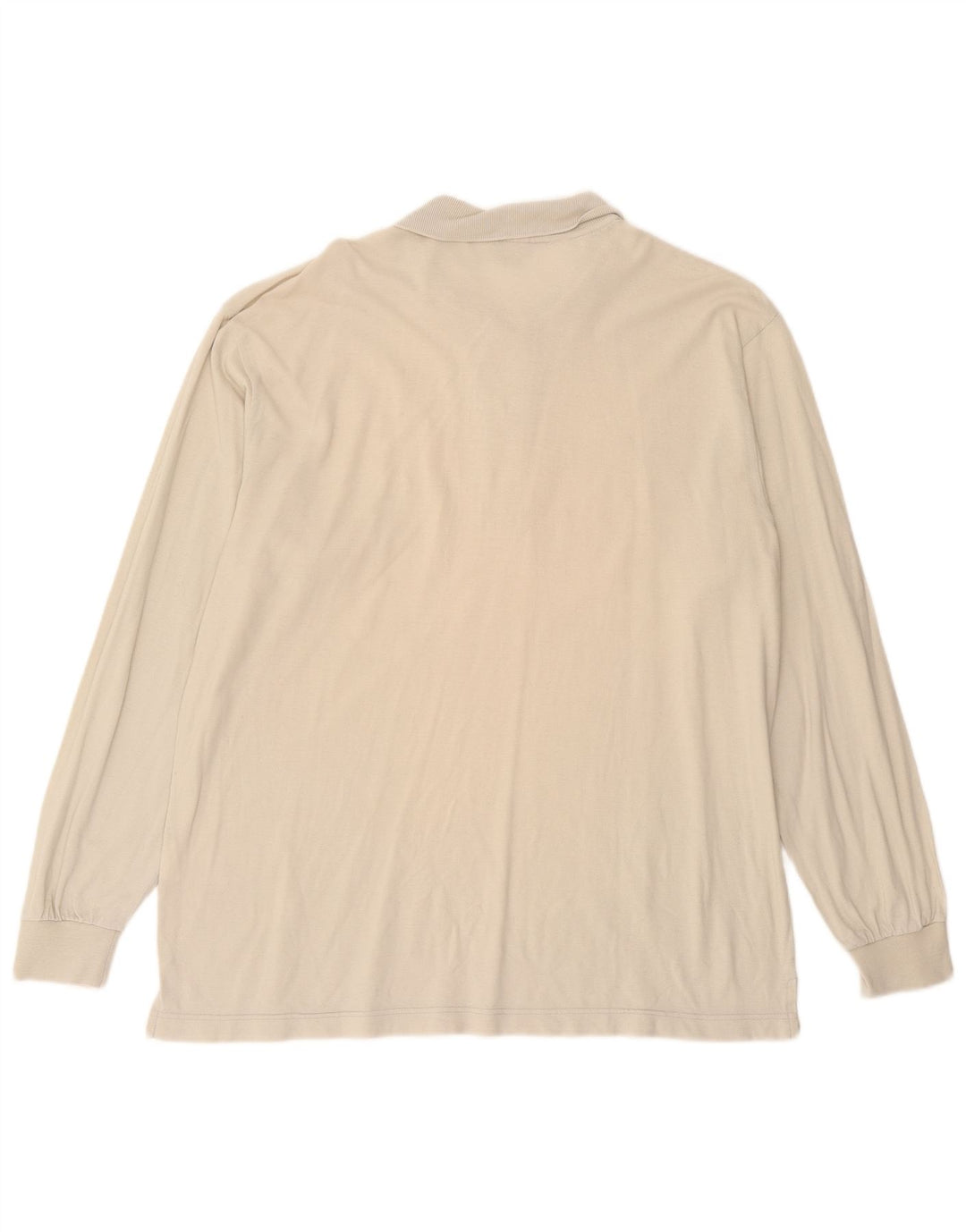 SERGIO TACCHINI Langærmet poloskjorte til mænd IT 52 Large Off White Bomuld