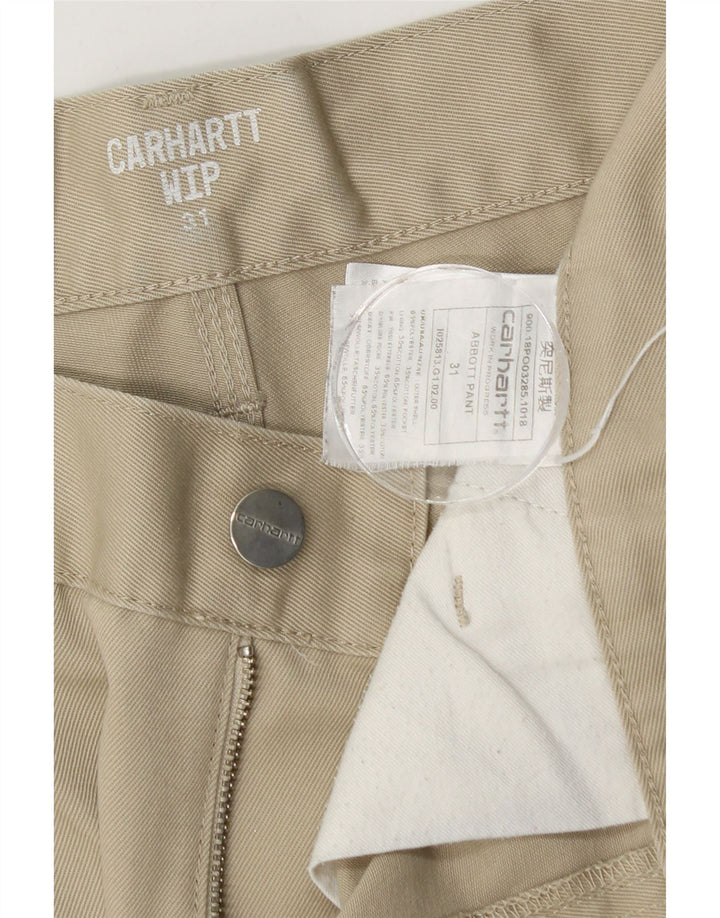 Carhartt Herre Slim Chino Bukser W31 L25 Beige Polyester